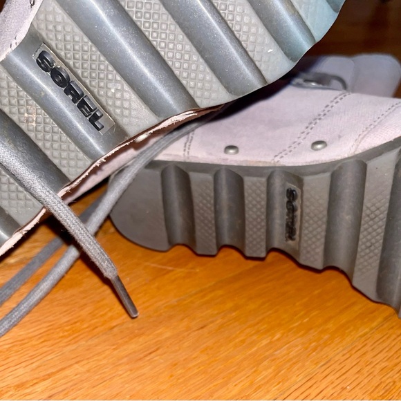 Women's Sorel Gray Chic Lace-Up Ankle Boots Size 5.5 - Picture 5 of 16